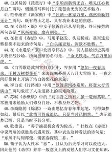 默寫,詩句,中國古代文學