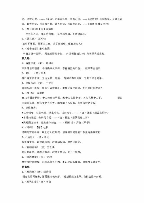 小學(xué)古詩句分類積累大全,小學(xué)二年級語文積累古詩名句,小學(xué)課外積累古詩