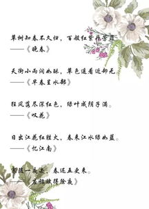 詩句,春夏,描寫,美景