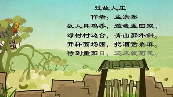 關(guān)于過故人莊的詩句意思是什么意思