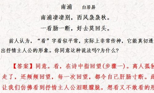 高中關(guān)于詩句的常識(shí)題目