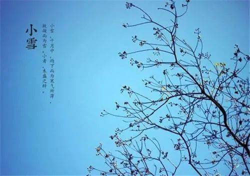 小雪節(jié)氣唯美古詩句