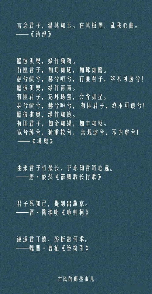 描寫男子的古詩(shī)句