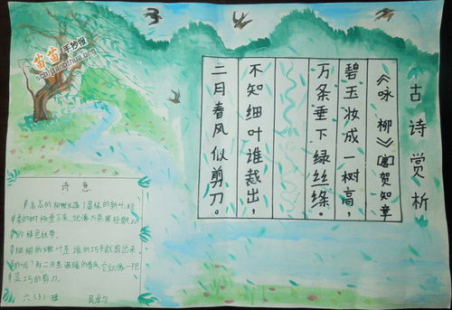 木蘭,詩句,手抄報(bào)