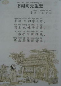 古詩書湖陰先生壁的詩句