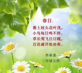 古詩,詩句,感恩,春天