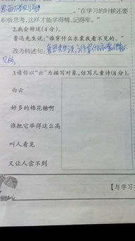 關于云說的仿寫詩句