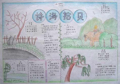 關(guān)于木蘭溪的詩句手抄報(bào)