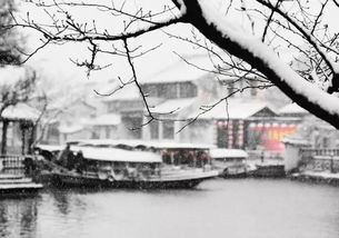 雪景,詩(shī)句,古鎮(zhèn)