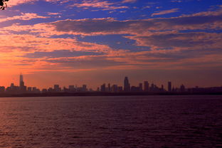 東湖,武漢,晚霞,詩句