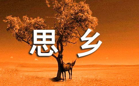 夏天的思鄉(xiāng)的詩句古詩