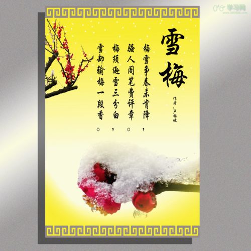 描寫冬天花的詩句古詩