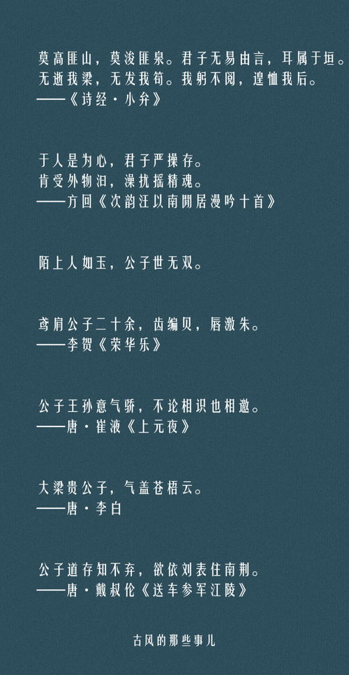 形容男子儒雅的古詩句,形容男子有才的古詩句,形容男子風流的古詩句