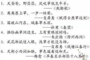 含有古詩積累的詩句