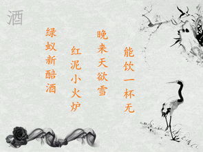 關于一人飲酒的詩句