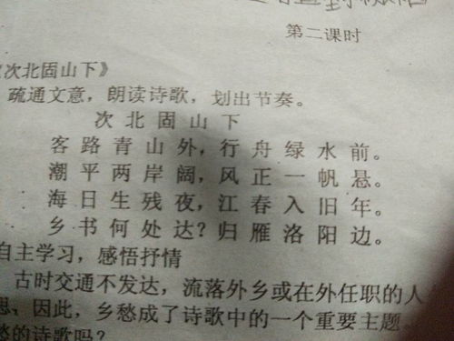 古詩句朗讀節(jié)奏