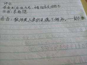 關于表揚作家的詩句