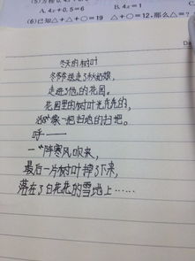 冬天的即景作文開頭