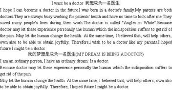 成為醫(yī)生作文的開頭