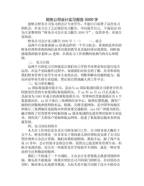 公司會計實踐報告范文(公司會計實踐報告范文)