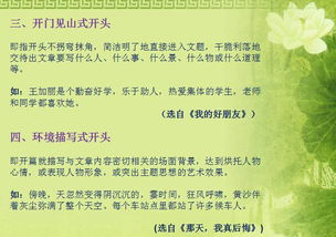 小學(xué)作文開(kāi)頭例子
