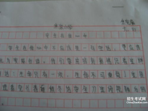 有關(guān)安全作文開頭結(jié)尾