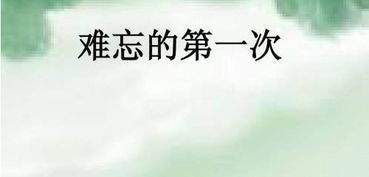 難忘的第一次作文600字六級開頭