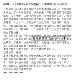 四季原野作文開頭