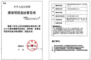項目選址意見書報告(項目選址意見書)