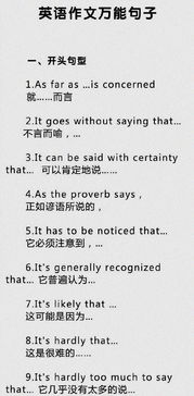 大學(xué)英語作文萬能句型開頭結(jié)尾