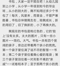 我的書包作文600字初中開頭