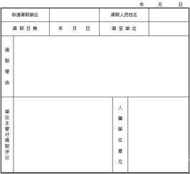 關(guān)于調(diào)職申請書(關(guān)于調(diào)職申請書（通用）)