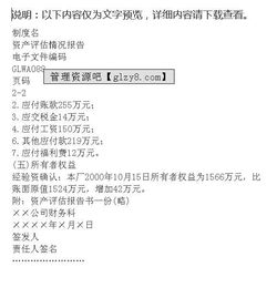 企業(yè)資產(chǎn)評估報告(企業(yè)資產(chǎn)評估報告)