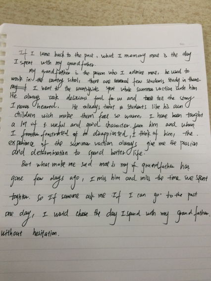 英語回憶作文開頭