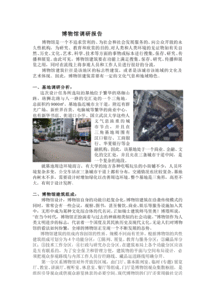 博物館調(diào)研報(bào)告(大學(xué)生三亞鳳凰島見習(xí)報(bào)告)