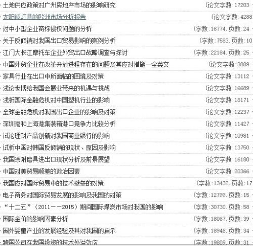 關(guān)于國際貿(mào)易專業(yè)論文范文(國際貿(mào)易專業(yè)畢業(yè)論文范文)