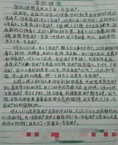 我的理想的小作文開(kāi)頭結(jié)尾