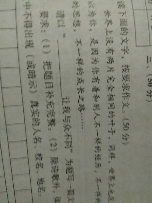 與眾不同的快樂500字作文開頭