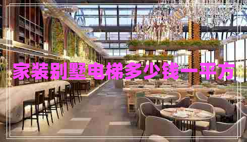 家裝別墅電梯多少錢一平方 家裝別墅電梯多少錢一平方