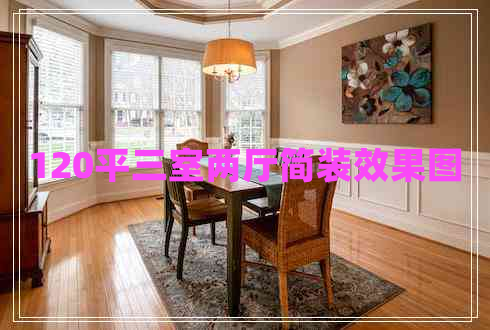 120平三室兩廳簡(jiǎn)裝效果圖