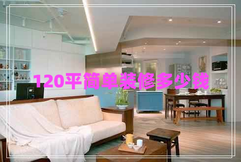 120平簡單裝修多少錢 120平簡單裝修多少錢