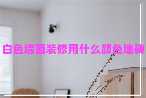 白色墻面裝修用什么顏色地磚 白色墻面裝修用什么顏色地磚