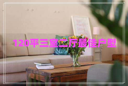 120平三室二廳最佳戶型