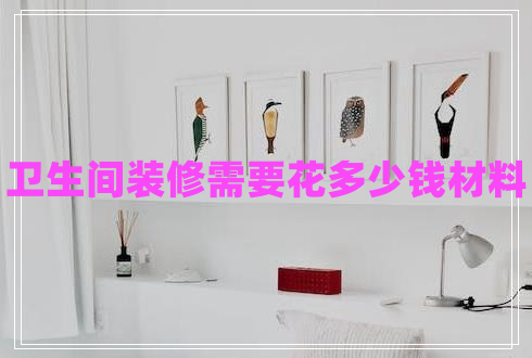 衛(wèi)生間裝修需要花多少錢材料