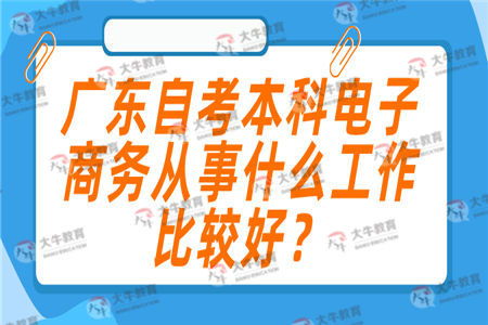 自考本科電子商務(wù)能找什么工作