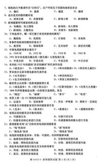 自考新聞學(xué)本科新聞攝影題型