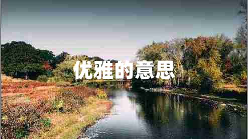 優(yōu)雅的意思
