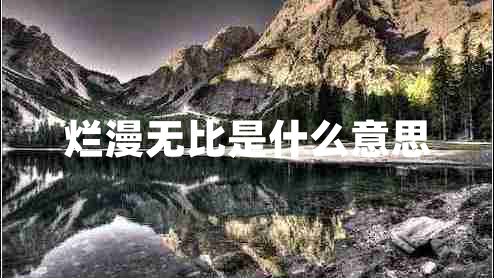 爛漫無比是什么意思