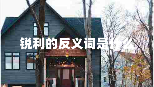 銳利的反義詞是什么