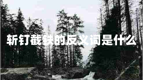 斬釘截鐵的反義詞是什么